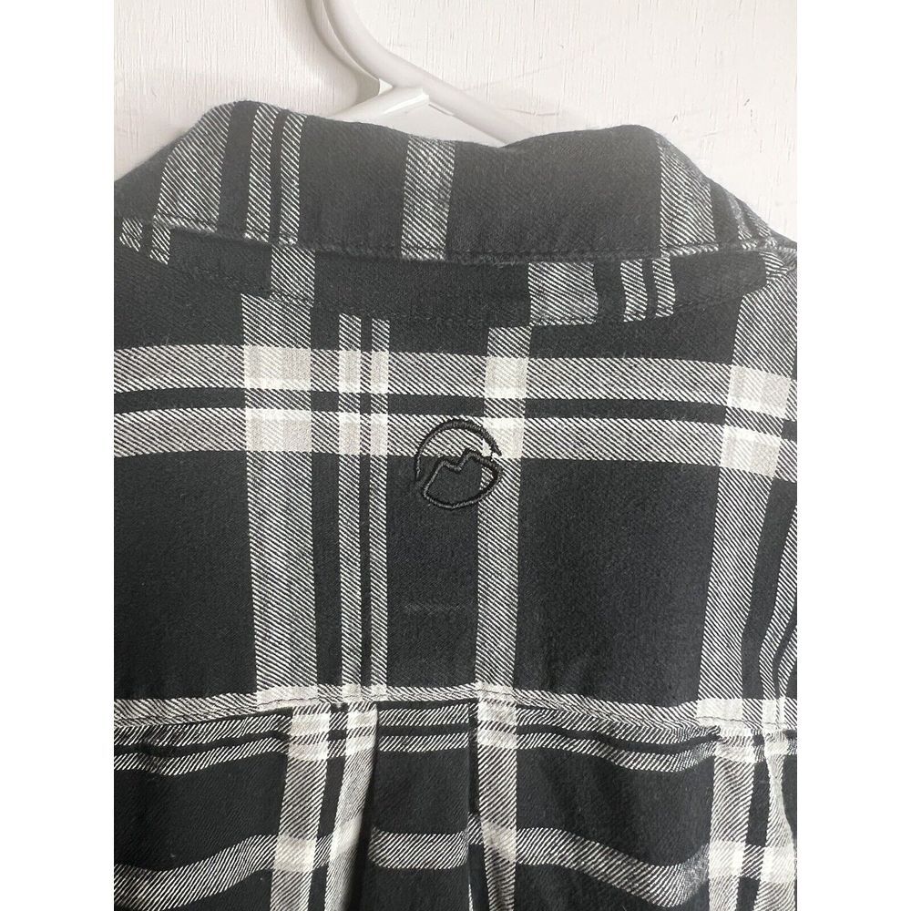 Magellan Outdoors Adventure Gear Womens XXL Black Plaid Flannel Classic Fit - Picture 10 of 12